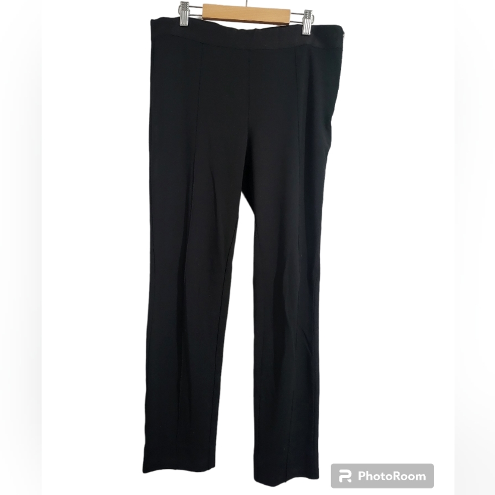 Everlane Elastic Waist Side Zip‎ Ponte Trouser Black size 10